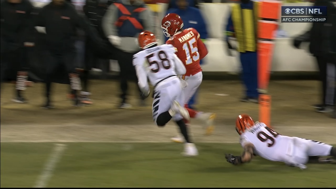 Patrick Mahomes gives all he has in game vs. Bengals