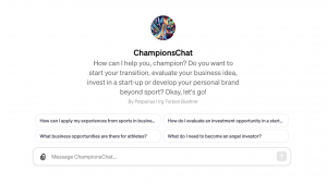 ChampionsChat – AI for Athletes in Business